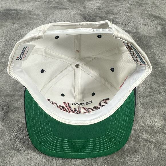 Vintage Detroit Red Wings Script Snapback Hat Sport Specialties NHL Center Ice - Picture 8 of 8
